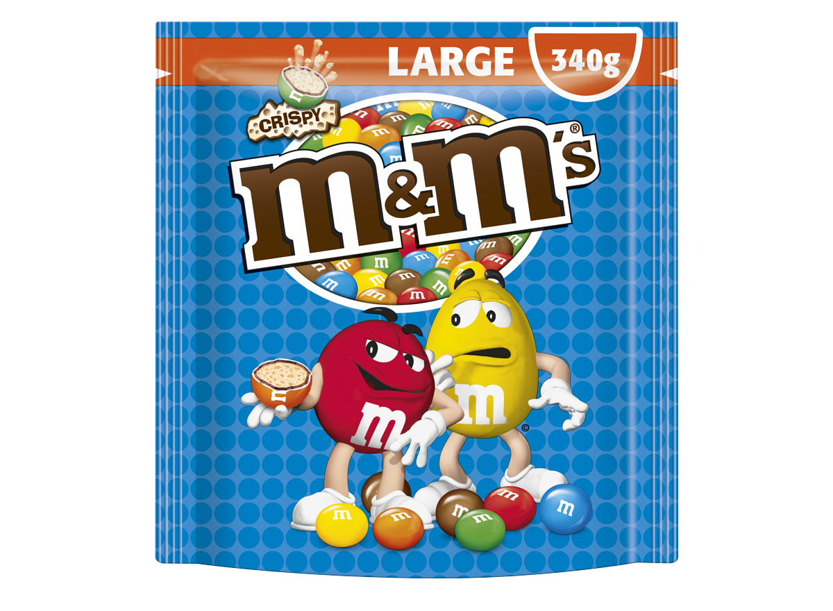 M&M Crispy Maxi Pouch 340G