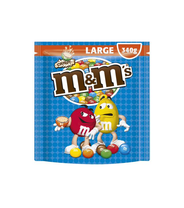 M&Ms Crispy Maxi Pouch 340G